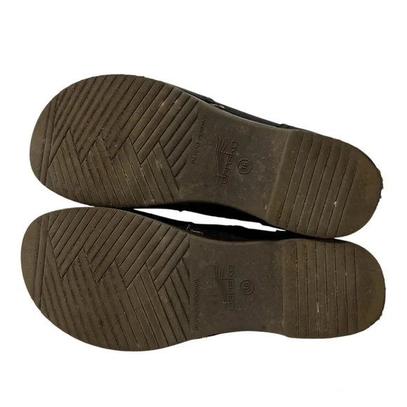 Dansko Black Leather Ankle Booties - Picture 7 of 9